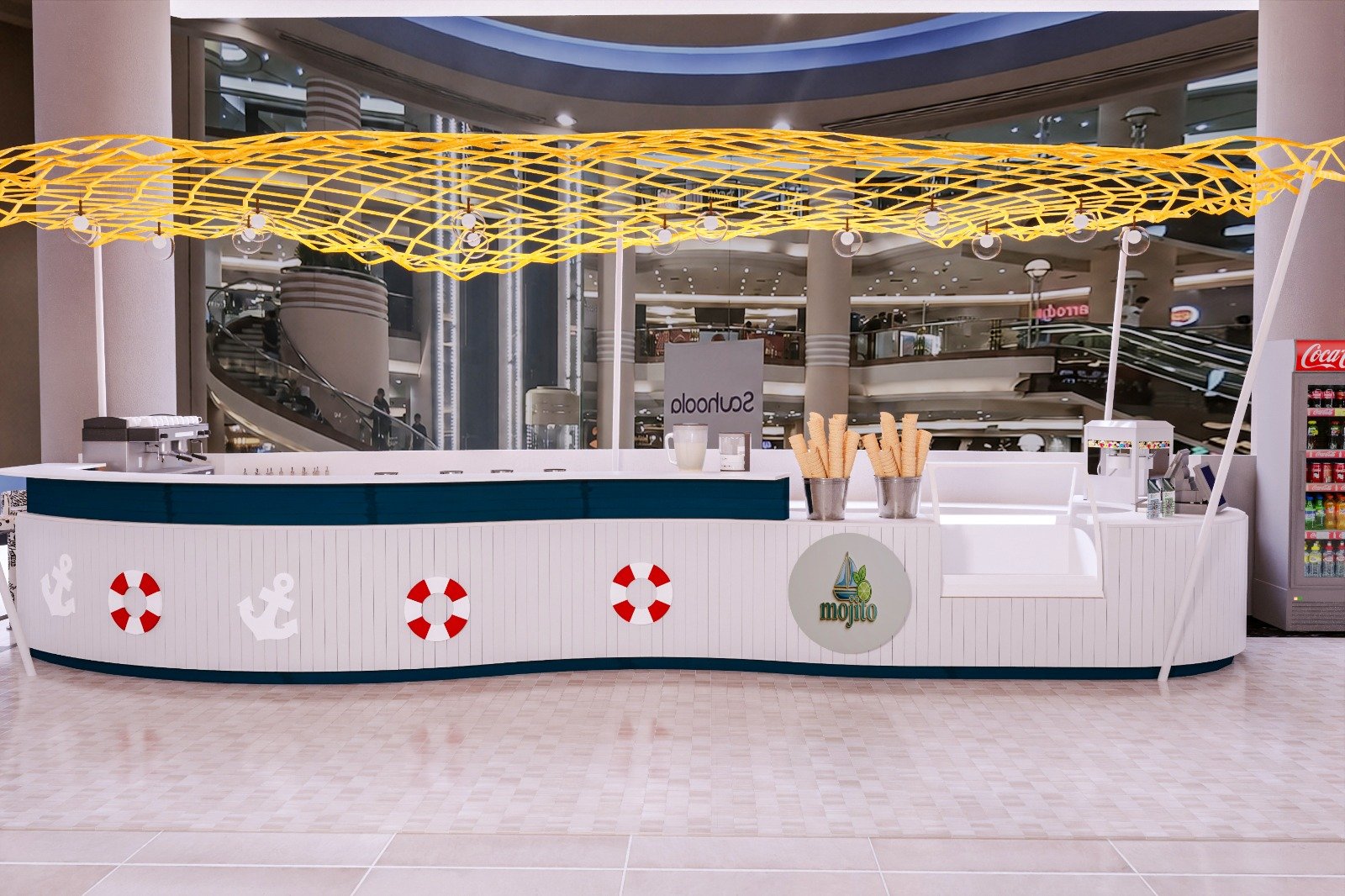 Mojito Bar kiosk project view 4